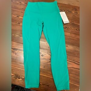 Lululemon women’s align HR pant 25” with pockets new with tags teal
